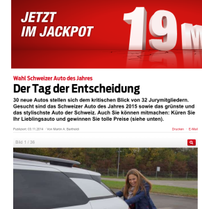 Blick Wahl Schweizer Auto des Jahres